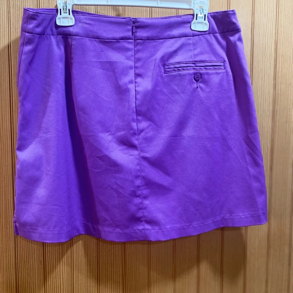 Lady Hagen Vibrant Purple Mini Skirt with shorts underneath - Picture 5 of 8